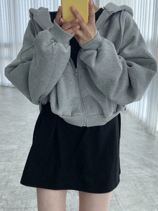 Women’s Oversized Hooded Sweatshirt Jacket Casual Coat UK