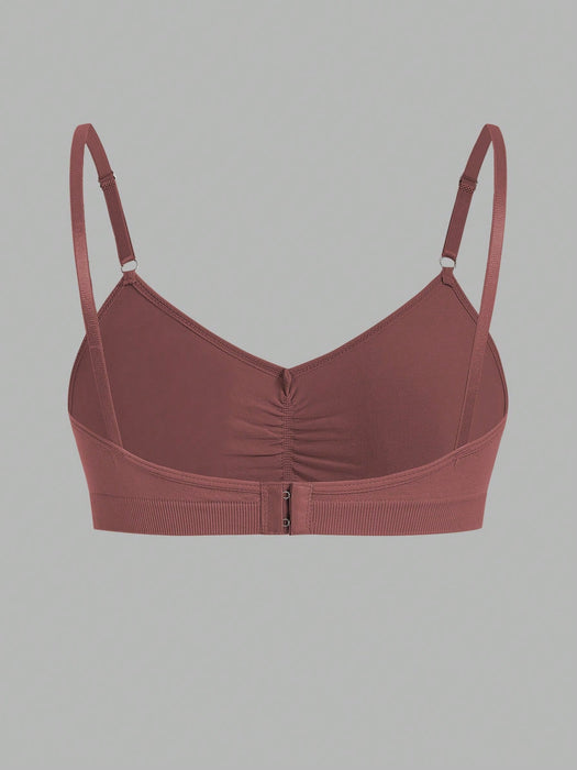 7pcs Seamless Bra Set, Comfortable Casual Bras With Adjustable Straps
