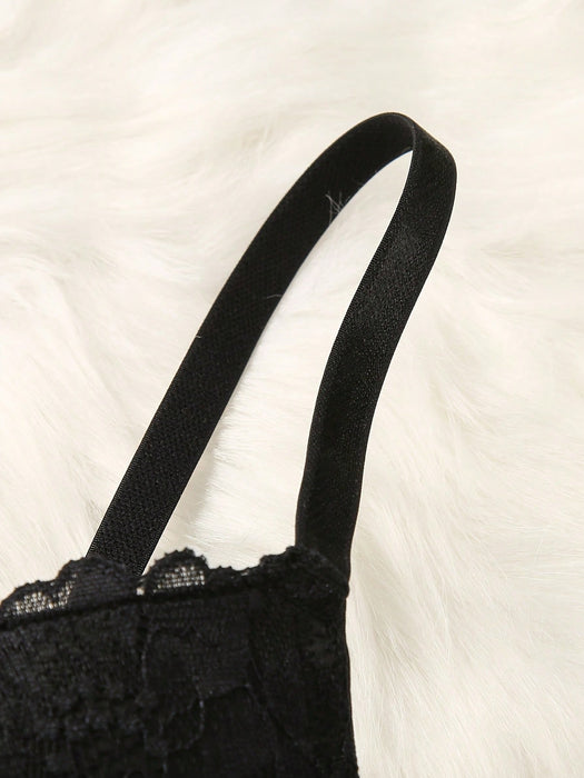Lace Lingerie Bra – Ruched Adjustable Strap Bra