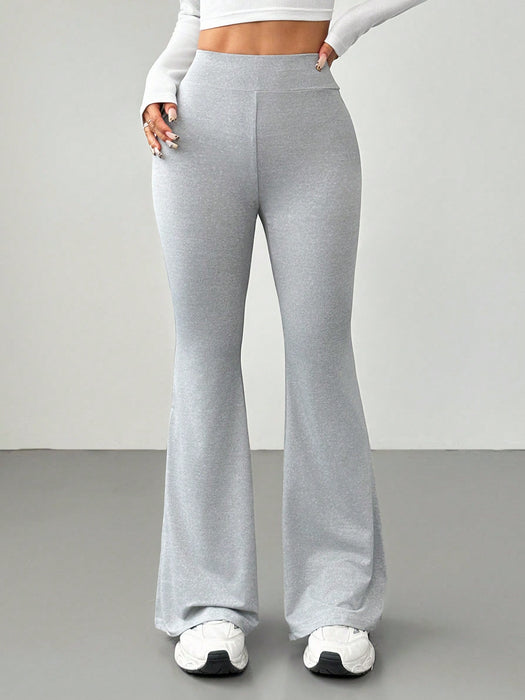 PETITE Solid Skinny Flare Leg Pant