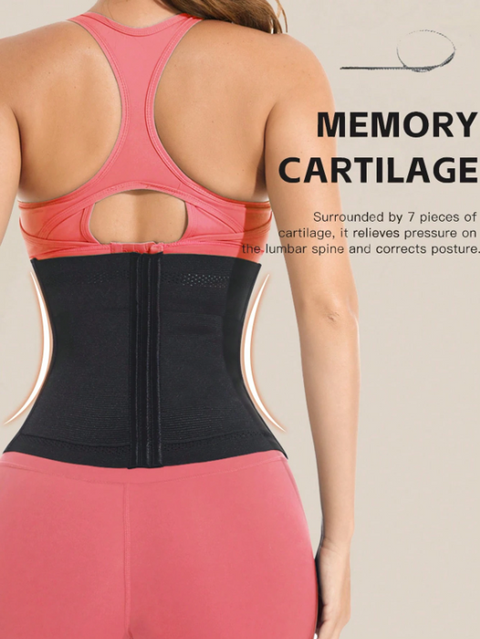 Women Double Belt Waist Trainer Corset Tummy Control Body Shaper