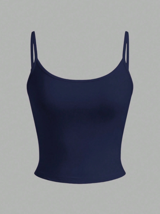 4pcs Women's Cropped Tight Fit Casual Tank Tops