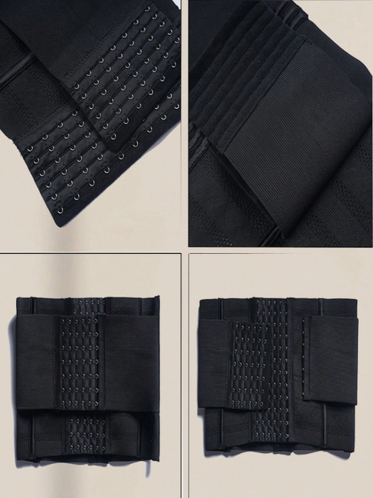Women Double Belt Waist Trainer Corset Tummy Control Body Shaper