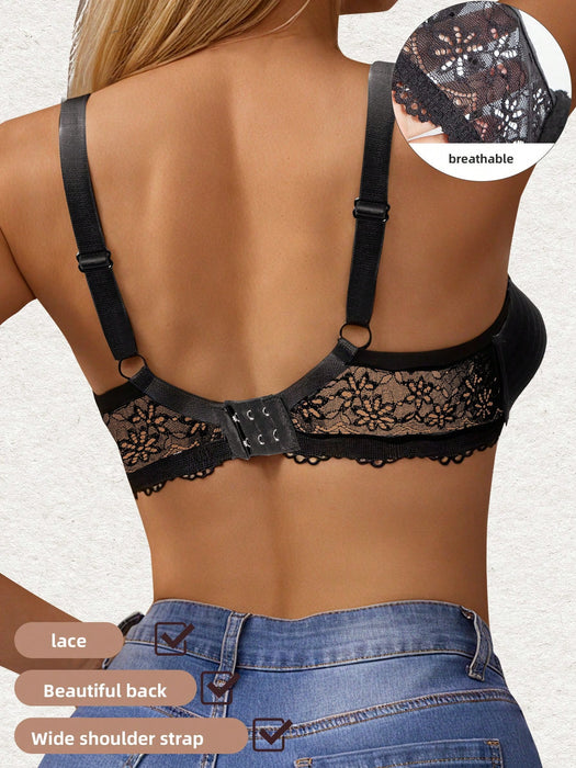 Sexy Push-Up Lace Bra – Women’s Underwire Backless Crop Top Bra