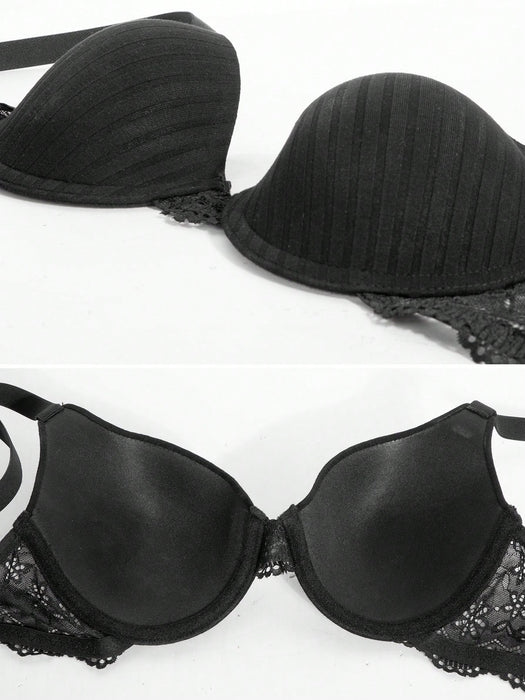Sexy Push-Up Lace Bra – Women’s Underwire Backless Crop Top Bra